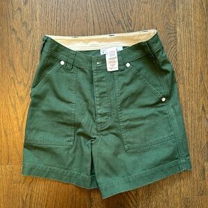 Green khaki shorts